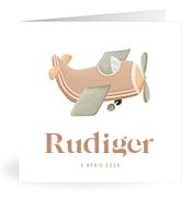 Geboortekaartje naam Rudiger j1