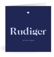 Geboortekaartje naam Rudiger j3