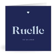 Geboortekaartje naam Ruelle j3