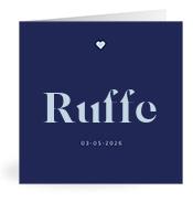 Geboortekaartje naam Ruffe j3