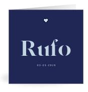 Geboortekaartje naam Rufo j3