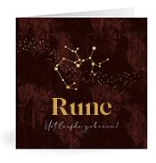 Geboortekaartje naam Rune u3