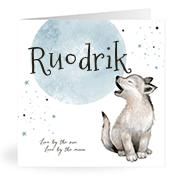 Geboortekaartje naam Ruodrik j4