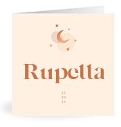 Geboortekaartje naam Rupetta m1