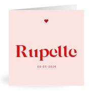 Geboortekaartje naam Rupette m3
