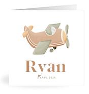 Geboortekaartje naam Ryan j1