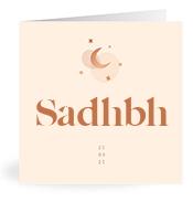 Geboortekaartje naam Sadhbh m1