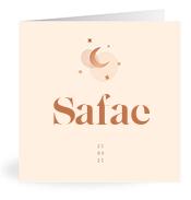 Geboortekaartje naam Safae m1