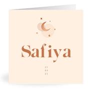 Geboortekaartje naam Safiya m1