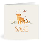 Geboortekaartje naam Sage u2