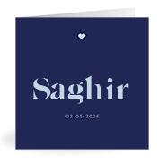 Geboortekaartje naam Saghir j3
