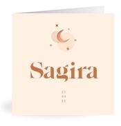 Geboortekaartje naam Sagira m1