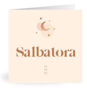 Geboortekaartje naam Salbatora m1