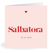 Geboortekaartje naam Salbatora m3