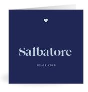 Geboortekaartje naam Salbatore j3