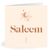 Geboortekaartje naam Saleem m1