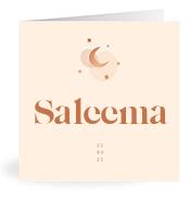 Geboortekaartje naam Saleema m1