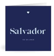 Geboortekaartje naam Salvador j3