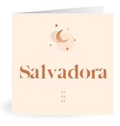 Geboortekaartje naam Salvadora m1
