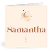 Geboortekaartje naam Samantha m1