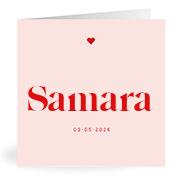 Geboortekaartje naam Samara m3