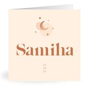 Geboortekaartje naam Samiha m1