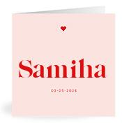 Geboortekaartje naam Samiha m3