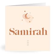 Geboortekaartje naam Samirah m1