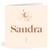 Geboortekaartje naam Sandra m1