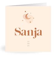 Geboortekaartje naam Sanja m1