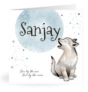 Geboortekaartje naam Sanjay j4