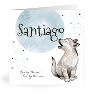 Geboortekaartje naam Santiago j4