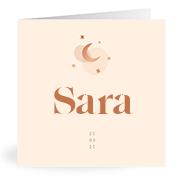 Geboortekaartje naam Sara m1