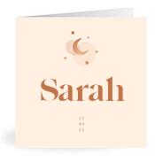 Geboortekaartje naam Sarah m1