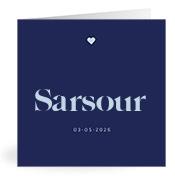Geboortekaartje naam Sarsour j3
