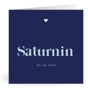 Geboortekaartje naam Saturnin j3