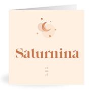Geboortekaartje naam Saturnina m1
