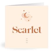 Geboortekaartje naam Scarlet m1
