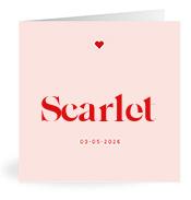 Geboortekaartje naam Scarlet m3