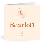 Geboortekaartje naam Scarlett m1