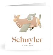 Geboortekaartje naam Schuyler j1