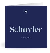 Geboortekaartje naam Schuyler j3
