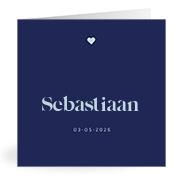 Geboortekaartje naam Sebastiaan j3