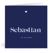Geboortekaartje naam Sebastian j3