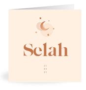 Geboortekaartje naam Selah m1