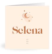 Geboortekaartje naam Selena m1