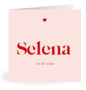 Geboortekaartje naam Selena m3