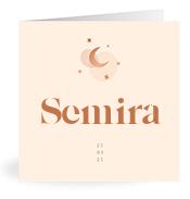 Geboortekaartje naam Semira m1
