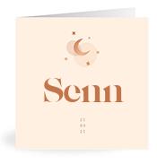 Geboortekaartje naam Senn m1