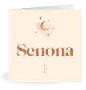 Geboortekaartje naam Senona m1